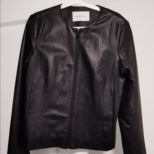 Aritzia babaton leather jacket